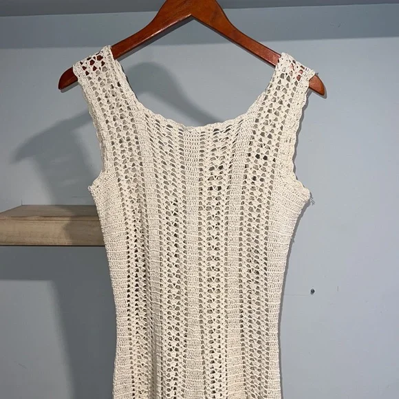 Heavy‎ kint crochet beige dress - Picture 3 of 4